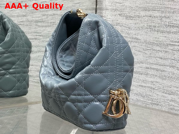 Dior Mini Toujours Hobo Bag in Cloud Blue Cannage Lambskin Replica