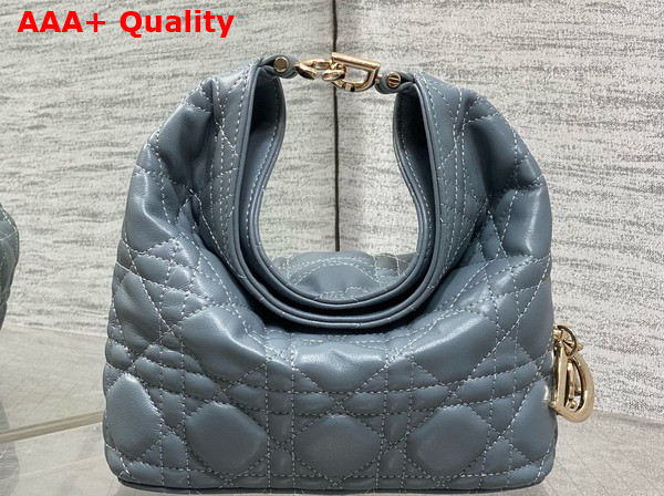 Dior Mini Toujours Hobo Bag in Cloud Blue Cannage Lambskin Replica