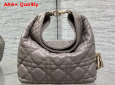Dior Mini Toujours Hobo Bag in Gray Cannage Lambskin Replica