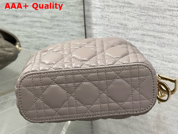 Dior Mini Toujours Hobo Bag in Gray Cannage Lambskin Replica