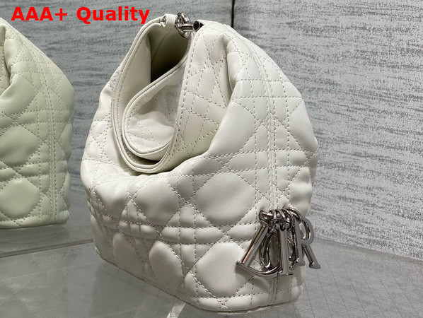 Dior Mini Toujours Hobo Bag in Latte Cannage Lambskin Replica