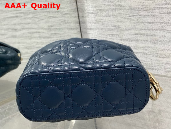 Dior Mini Toujours Hobo Bag in Navy Blue Cannage Lambskin Replica