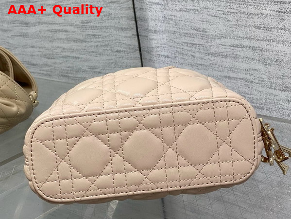 Dior Mini Toujours Hobo Bag in Nude Cannage Lambskin Replica