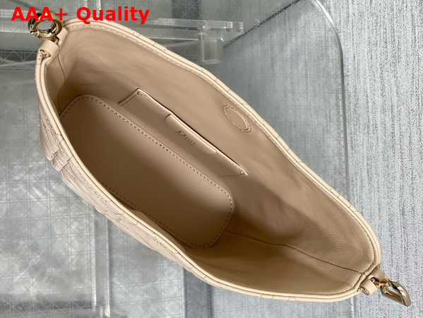 Dior Mini Toujours Hobo Bag in Nude Cannage Lambskin Replica