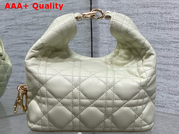 Dior Mini Toujours Hobo Bag in Pale Green Cannage Lambskin Replica
