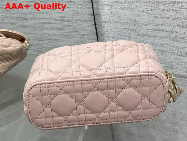 Dior Mini Toujours Hobo Bag in Powder Pink Cannage Lambskin Replica