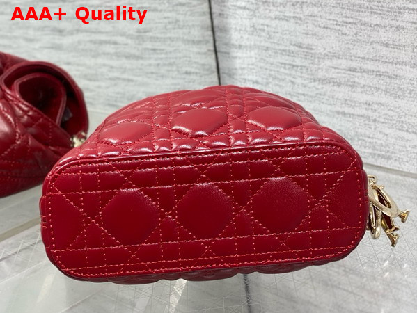 Dior Mini Toujours Hobo Bag in Red Cannage Lambskin Replica