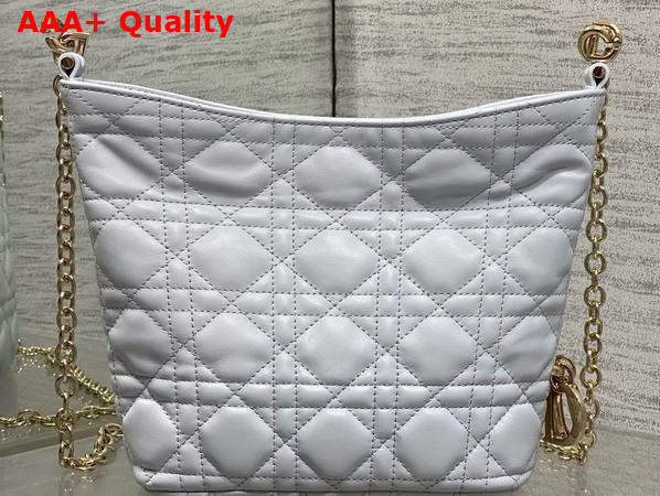 Dior Mini Toujours Hobo Bag in Shirt Blue Cannage Lambskin Replica