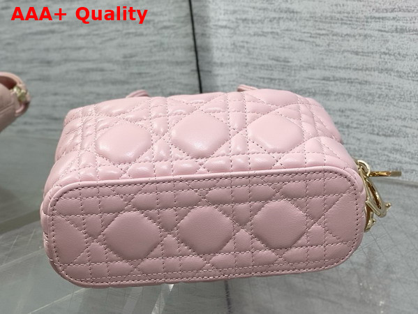 Dior Mini Toujours Hobo Bag in Soupir Pink Cannage Lambskin Replica
