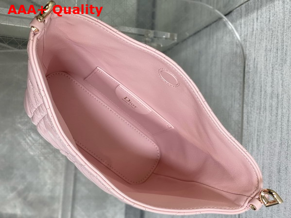 Dior Mini Toujours Hobo Bag in Soupir Pink Cannage Lambskin Replica