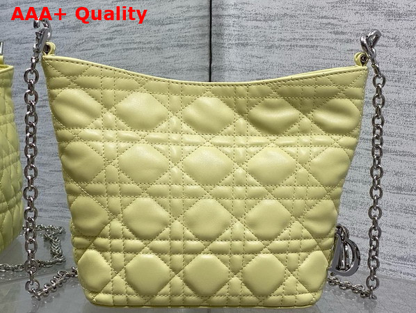 Dior Mini Toujours Hobo Bag in Yellow Cannage Lambskin Replica