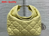 Dior Mini Toujours Hobo Bag in Yellow Cannage Lambskin Replica