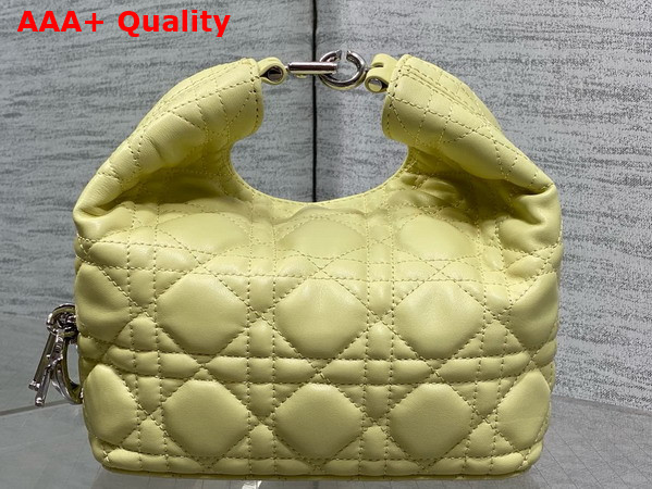 Dior Mini Toujours Hobo Bag in Yellow Cannage Lambskin Replica