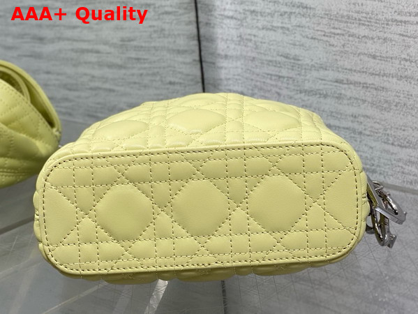 Dior Mini Toujours Hobo Bag in Yellow Cannage Lambskin Replica