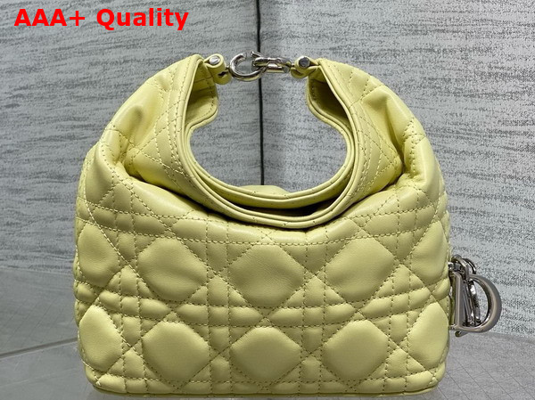 Dior Mini Toujours Hobo Bag in Yellow Cannage Lambskin Replica