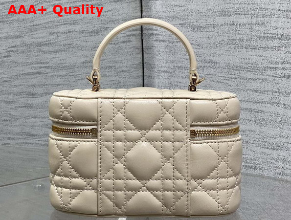 Dior Mini Vanity in Beige Cannage Lambskin Replica
