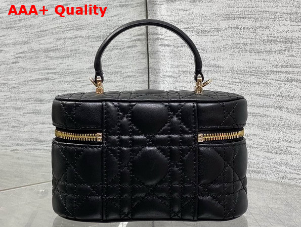 Dior Mini Vanity in Black Cannage Lambskin Replica