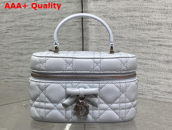 Dior Mini Vanity in Shirt Blue Cannage Lambskin Replica