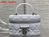 Dior Mini Vanity in Shirt Blue Cannage Lambskin Replica