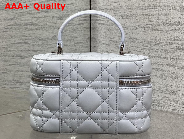 Dior Mini Vanity in Shirt Blue Cannage Lambskin Replica