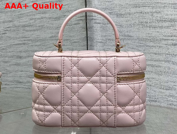 Dior Mini Vanity in Soupir Pink Cannage Lambskin Replica