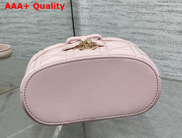 Dior Mini Vanity in Soupir Pink Cannage Lambskin Replica