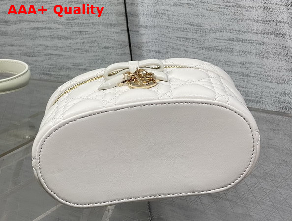 Dior Mini Vanity in White Cannage Lambskin Replica
