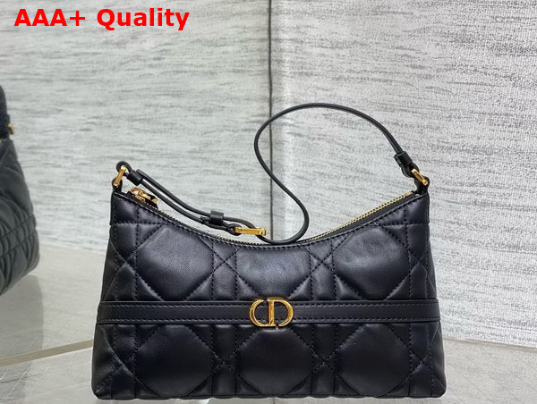 Dior Miss Caro Cigale Mini Bag in Black Macrocannage Lambskin Replica