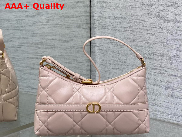 Dior Miss Caro Cigale Mini Bag in Powder Pink Macrocannage Lambskin Replica