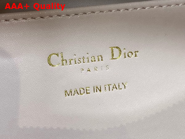 Dior Miss Caro Diorling Mini Bag with Chain in Powder Pink Macrocannage Lambskin Replica