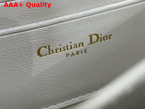 Dior Miss Caro Mini Bag Blue Dior Oblique Chambray with Raffia Effect and Light Biscuit Smooth Calfskin Replica