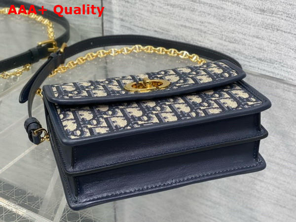 Dior Miss Caro Mini Bag in Blue Dior Oblique Jacquard Replica