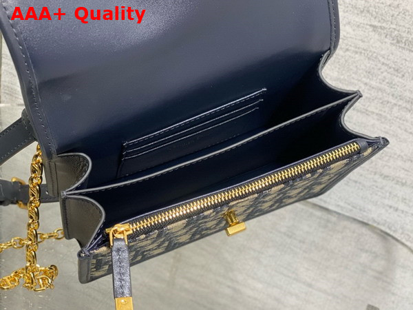 Dior Miss Caro Mini Bag in Blue Dior Oblique Jacquard Replica