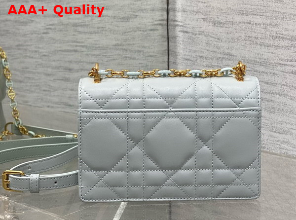 Dior Miss Caro Mini Bag in Light Blue Macrocannage Lambskin Replica