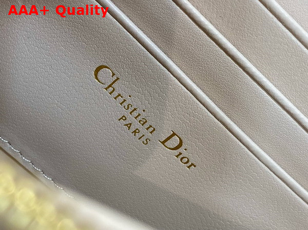Dior Miss Caro Mini Bag in Powder Beige Macrocannage Lambskin Replica
