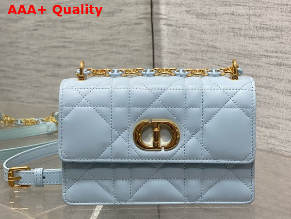 Dior Miss Caro Mini Bag in Sky Blue Macrocannage Lambskin Replica