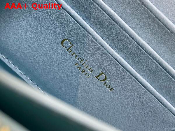 Dior Miss Caro Mini Bag in Sky Blue Macrocannage Lambskin Replica
