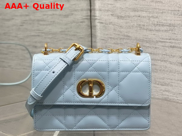Dior Miss Caro Mini Bag in Sky Blue Macrocannage Lambskin Replica