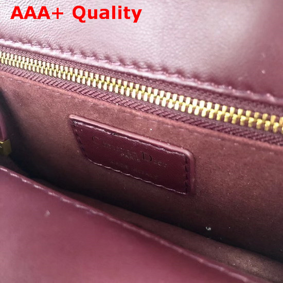 Dior Miss Dior Bag in Burgundy Lambskin Replica