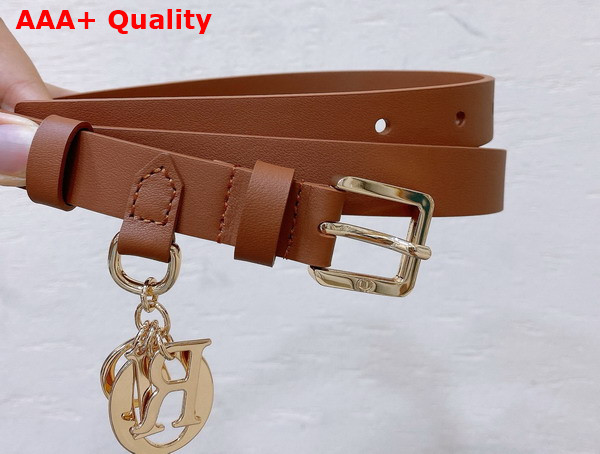 Dior Miss Dior Belt in Golden Saddle Smooth Calfskin Replica