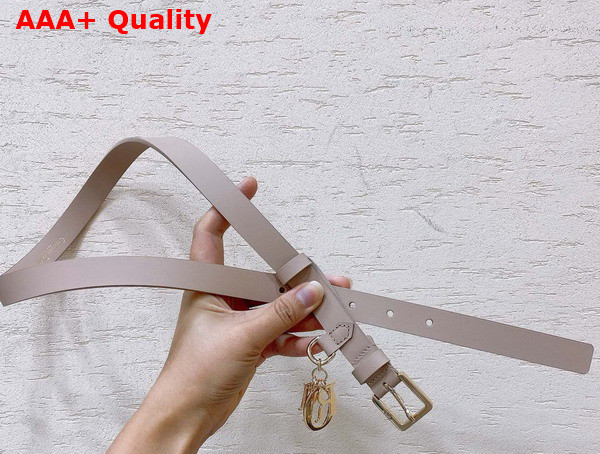 Dior Miss Dior Belt in Nude Smooth Calfskin Replica