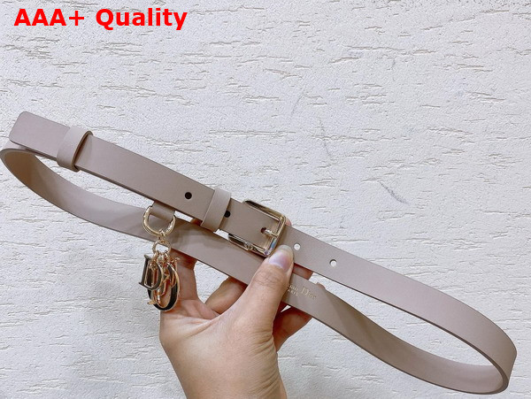 Dior Miss Dior Belt in Nude Smooth Calfskin Replica