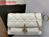 Dior Miss Dior Chain Pouch Latte Cannage Lambskin Replica