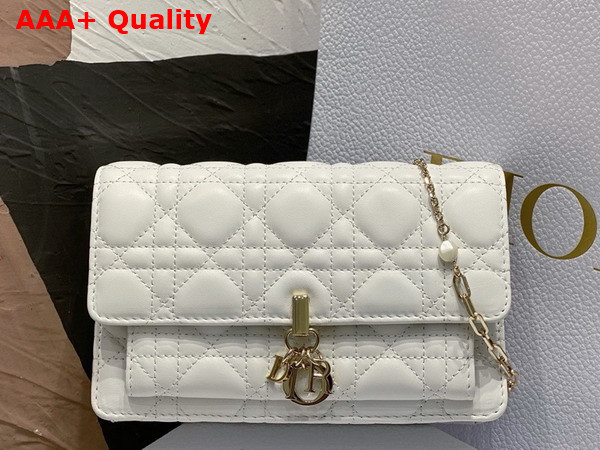 Dior Miss Dior Chain Pouch Latte Cannage Lambskin Replica