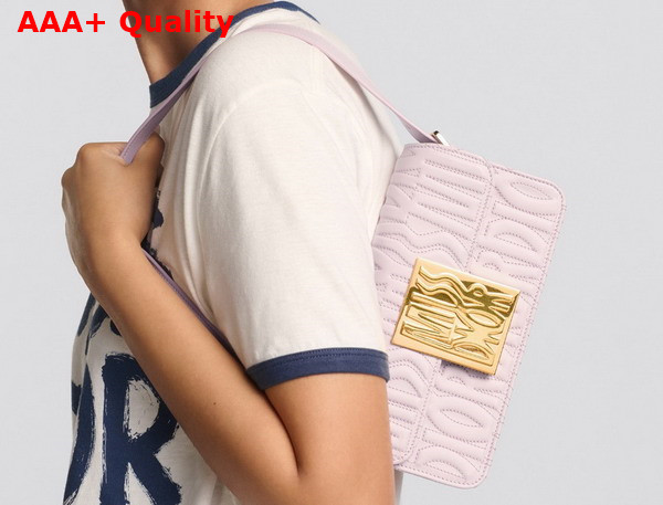 Dior Miss Dior Flap Bag Pale Pink Quilted Miss Dior Allover Calfskin Replica