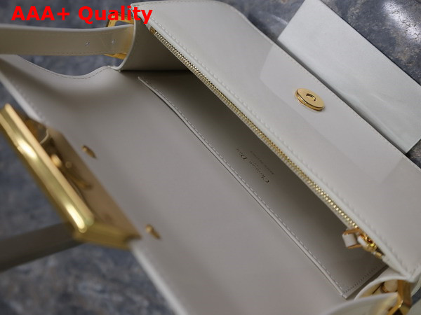 Dior Miss Dior Flap Bag White Patent Calfskin Replica