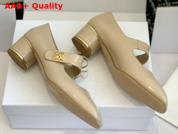 Dior Miss Dior Pump Nude Patent Calfskin Replica