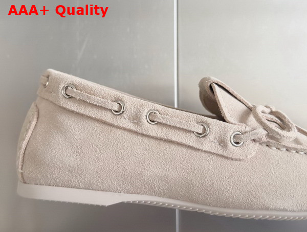Dior Miss Dior Street Loafer in Beige Suede Calfskin Replica