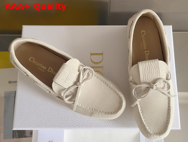 Dior Miss Dior Street Loafer in Latte Suede Calfskin Replica