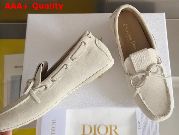 Dior Miss Dior Street Loafer in Latte Suede Calfskin Replica
